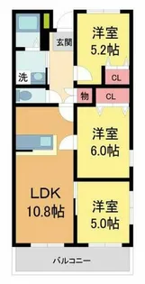 ルベール・ツト【2階】の間取り