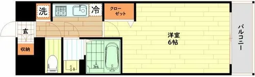gm難波ウエストD.C.【2階】の間取り