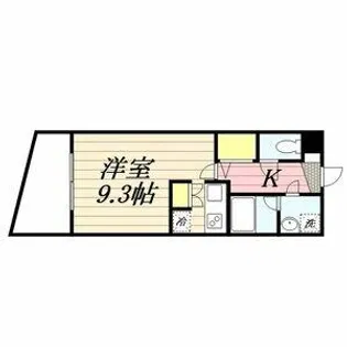 ラセット天神【201号室】の間取り