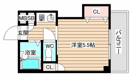 ステイトリー川口屋【3階】の間取り
