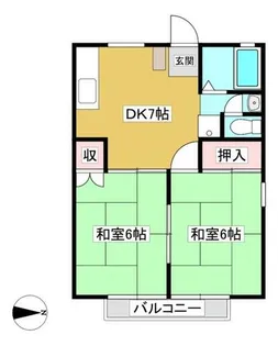 パナハイツ中央三谷120【2階】の間取り