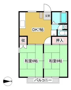 パナハイツ中央三谷120【2階】の間取り