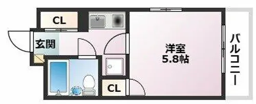 藤和シティコープ本山【408号室】の間取り