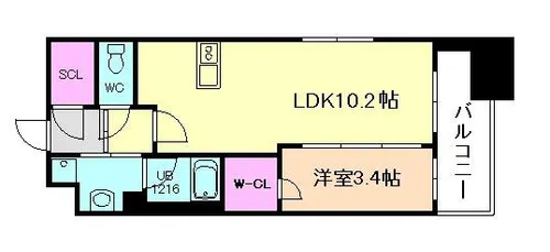 大阪府吹田市江の木町【マンション】の間取り