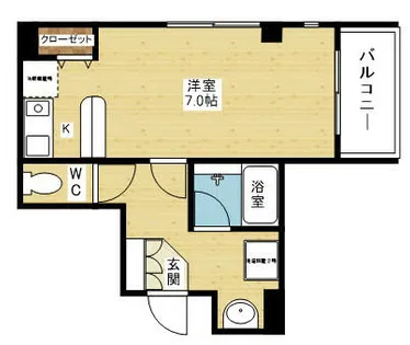 メゾン三和ドライ【4階】の間取り