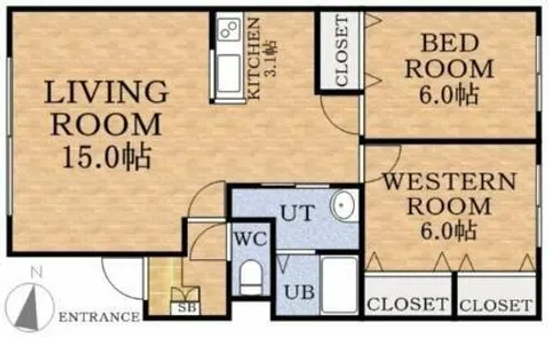ポールスター発寒【1階】の間取り