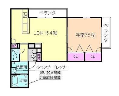 大阪府豊中市桜の町3丁目【アパート】の間取り
