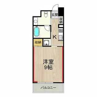 グランツ西大橋【5階】の間取り