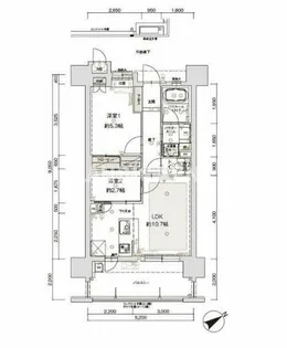 アクタス南福岡グランパーク【13階】の間取り