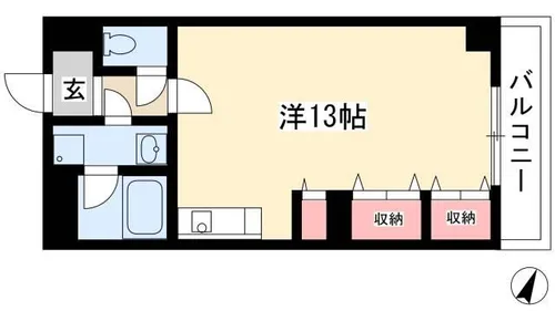 グリーンハイツ新道【10階】の間取り