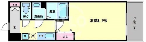 CASA今里【5階】の間取り