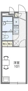 レオパレス上井沢【203号室】の間取り