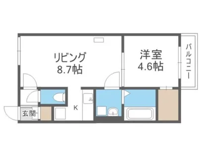 NAGI桑園【1階】の間取り