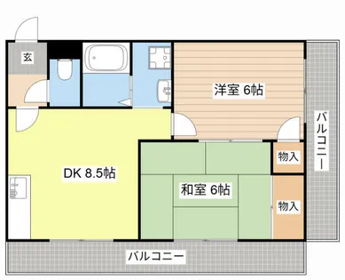 ボンフレールⅡ【503号室】の間取り