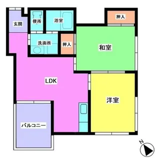 福岡県福岡市南区大橋3丁目【マンション】の間取り