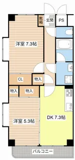 シオン【3A号室】の間取り