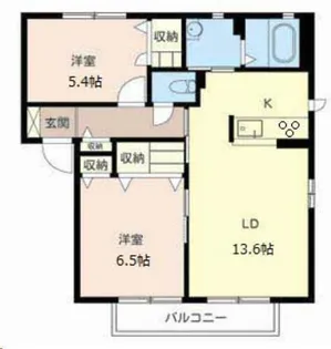 フェリース・御影【2階】の間取り