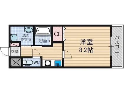 大阪府茨木市上中条2丁目【マンション】の間取り