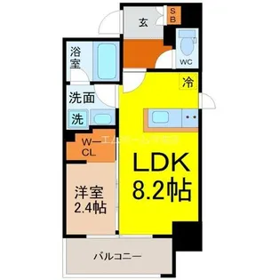 パートナーズ今池【4階】の間取り