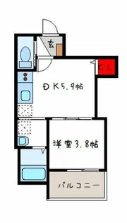 F SCEMANDO SEAM【1階】の間取り