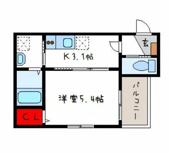 F SCEMANDO SEAM【4階】の間取り