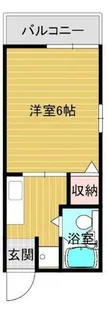 コーポ有田【201号室】の間取り