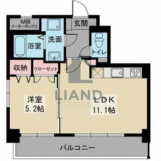 ソアレ空港通り【401号室】の間取り