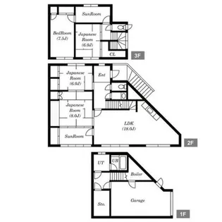 北海道札幌市南区北ノ沢9丁目【一戸建】の間取り