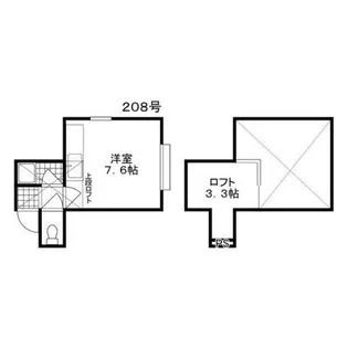 ブローディア元町【208号室】の間取り