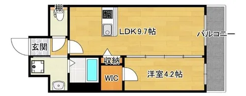 スプランディッドライズ新大阪ノース【8階】の間取り