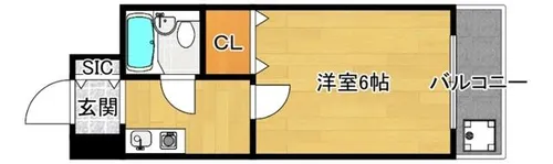 ビクトリーハイムニシミツ【4階】の間取り