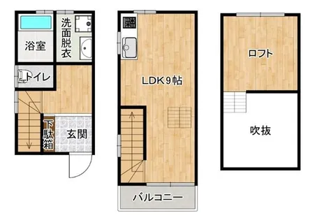 ハーミッツ・セル大桐【1階】の間取り