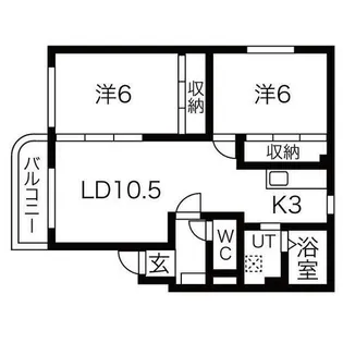 エストフォーレ16【1階】の間取り