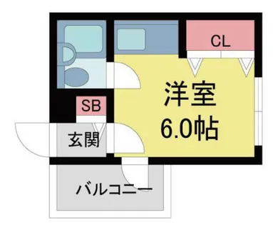 ステラハウス4ー【808号室】の間取り