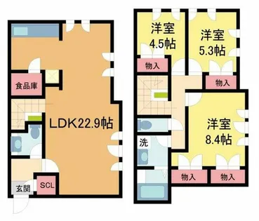 ブリランテ苦楽園【3号室】の間取り