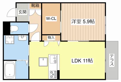 DAINAK T【0103号室】の間取り