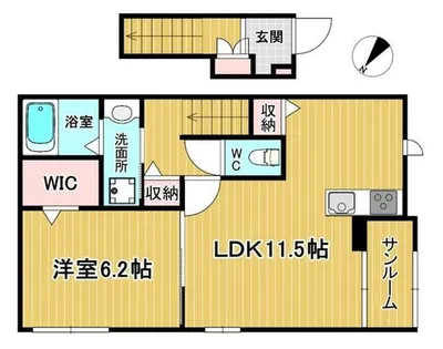 桜の町 千里川住宅【1階】の間取り