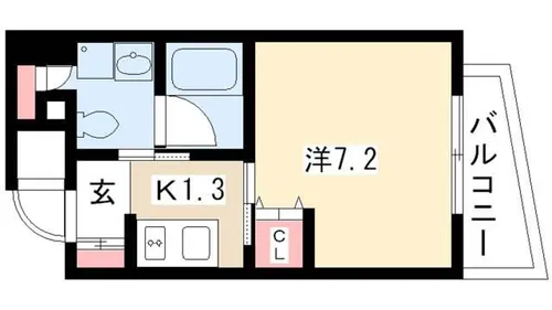 ヴァンデュール名古屋御器所【803号室】の間取り