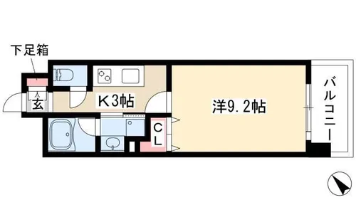 千種アヴァンギャルドプレイス【405号室】の間取り