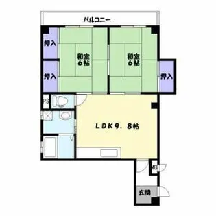 寿ハイツ【302号室】の間取り