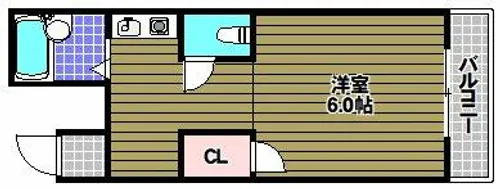 パールハウス北野田【2階】の間取り