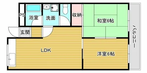 金剛ハイム【2階】の間取り