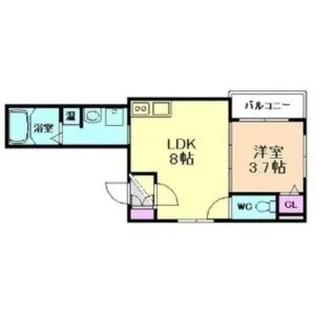 大阪府大阪市東住吉区照ケ丘矢田3丁目【アパート】の間取り