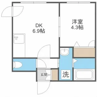 セレッソ北円山【4階】の間取り