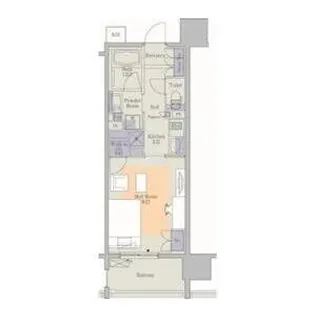 大阪府大阪市中央区南船場2丁目【マンション】の間取り