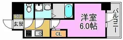 S-RESIDENCE高井田beleta【5階】の間取り