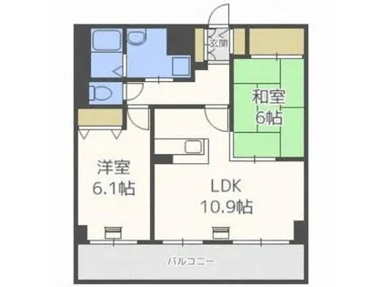 エクシード33【6階】の間取り