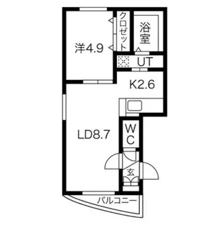 北海道札幌市東区北三十六条東12丁目【マンション】の間取り