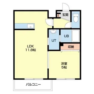 北海道札幌市東区北三十四条東18丁目【マンション】の間取り