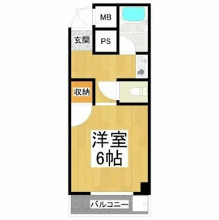 パールハウス北野田【202号室】の間取り